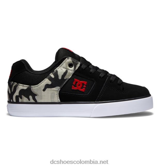 zapatos puros de hombre camuflaje negro DC Shoes X4RB037