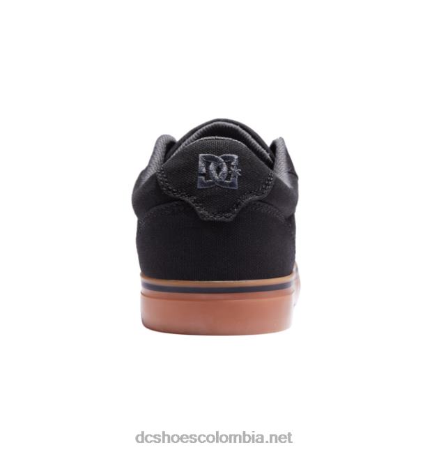 zapatos de lona de yunque para hombre negro/goma DC Shoes X4RB0160
