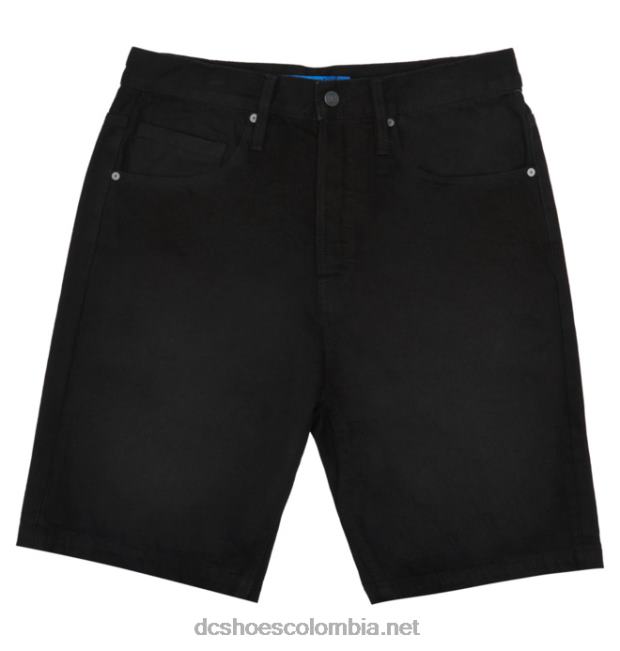 pantalones cortos de mezclilla holgados para hombre lavado negro DC Shoes X4RB0126