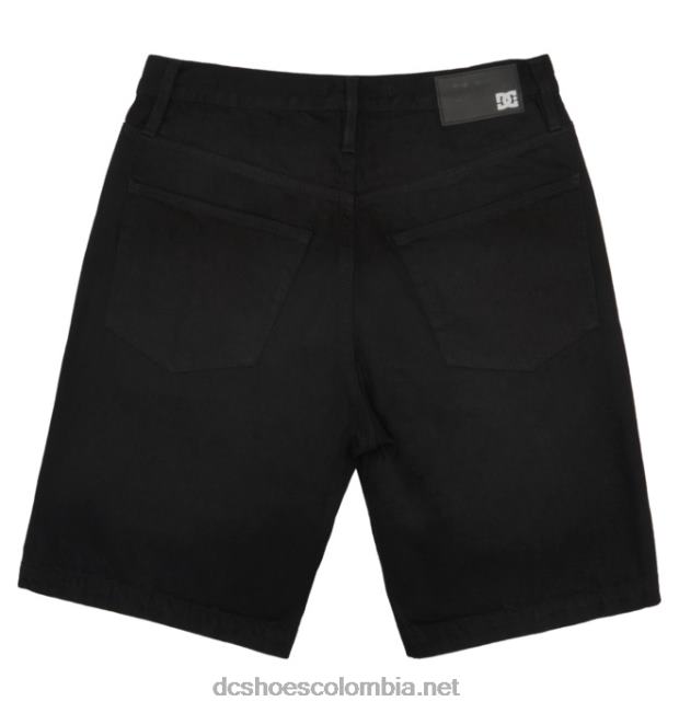 pantalones cortos de mezclilla holgados para hombre lavado negro DC Shoes X4RB0126
