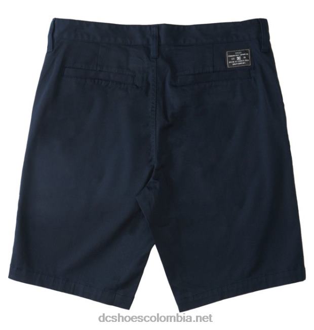 shorts chinos de trabajo para hombre chaqueta azul marino DC Shoes X4RB0239