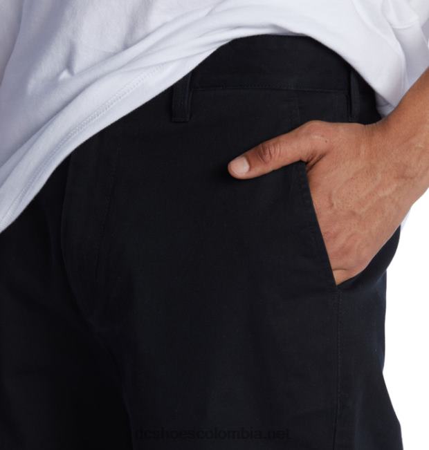 shorts chinos holgados de trabajador para hombre negro DC Shoes X4RB0223