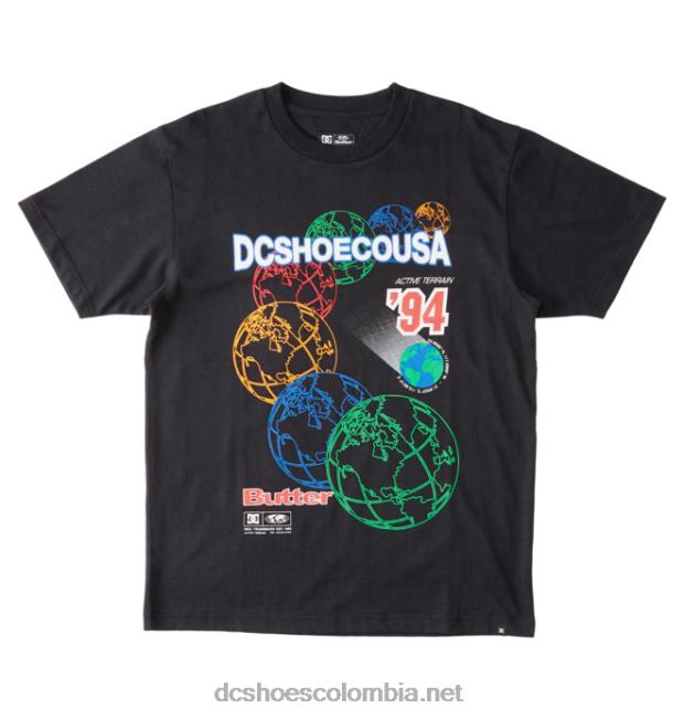 Camiseta de hombre Butter Goods x DC World Heritage negro DC Shoes X4RB0234