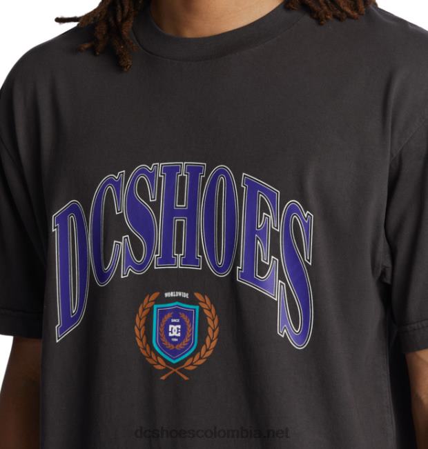 camiseta clase alta hombre lavado enzimático negro DC Shoes X4RB0104