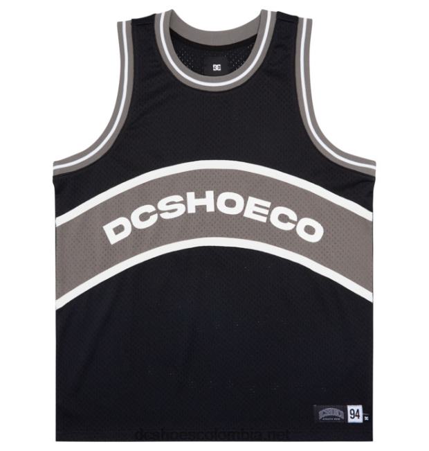 camiseta de baloncesto de pasatiempo masculino negro DC Shoes X4RB092