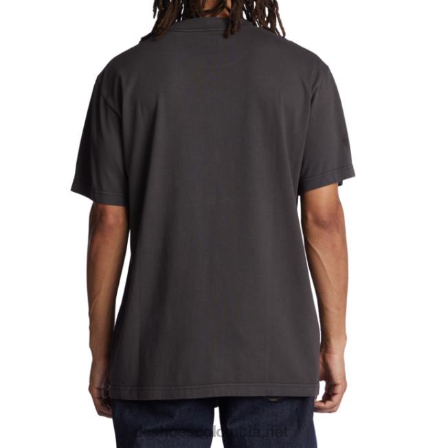 camiseta de hombre destrozada lavado enzimático negro DC Shoes X4RB0113