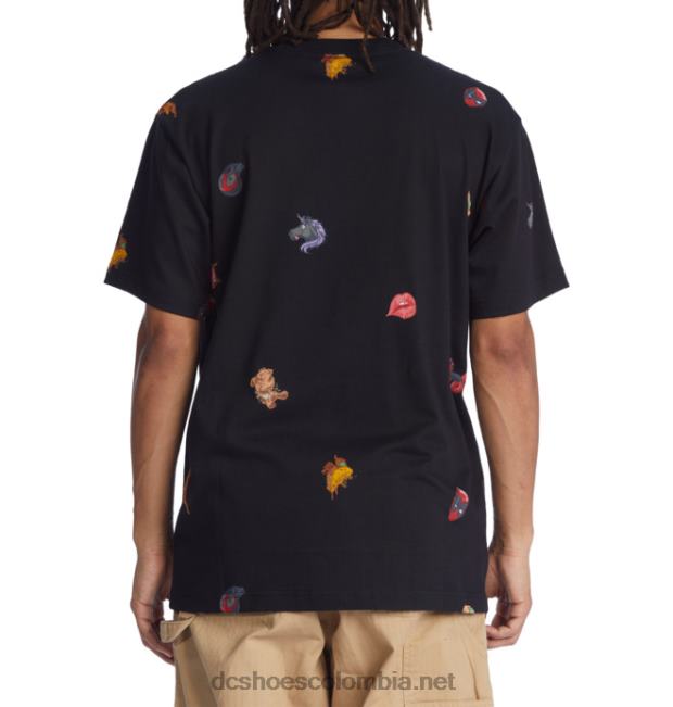 camiseta de hombre marvel deadpool x dc all over pocket negro DC Shoes X4RB0404