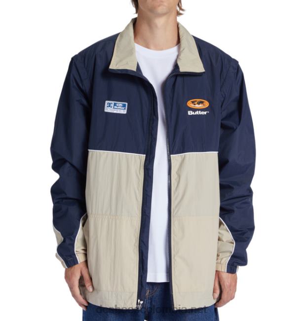 Chaqueta cortavientos resistente al agua Butter Goods x DC para hombre isla fósil DC Shoes X4RB0201