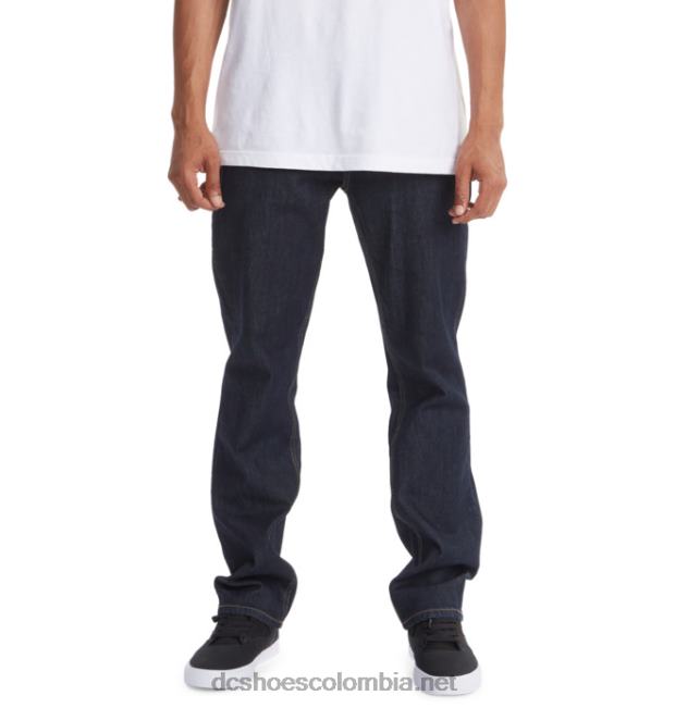vaqueros de corte recto para hombre enjuague índigo DC Shoes X4RB0114