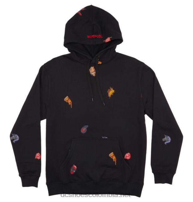 sudadera con capucha de marvel deadpool x dc para hombre negro DC Shoes X4RB0410