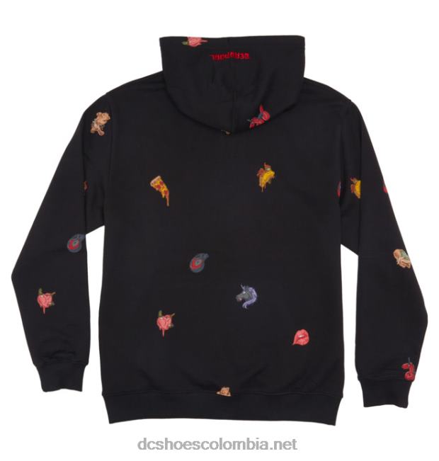 sudadera con capucha de marvel deadpool x dc para hombre negro DC Shoes X4RB0410