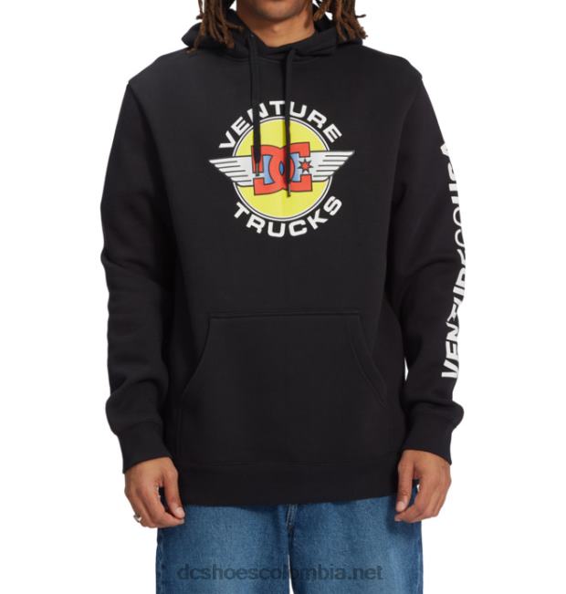 sudadera con capucha venture x dc co usa para hombre negro DC Shoes X4RB0413