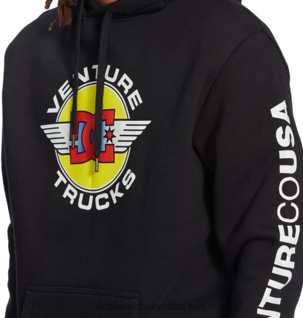 sudadera con capucha venture x dc co usa para hombre negro DC Shoes X4RB0413
