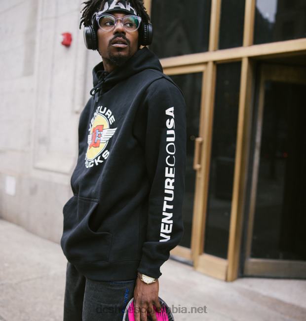 sudadera con capucha venture x dc co usa para hombre negro DC Shoes X4RB0413