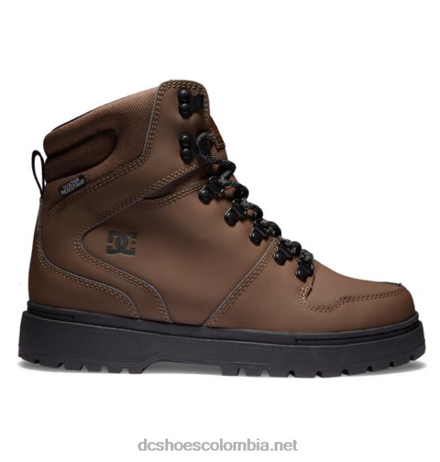botas de invierno con encaje de pera para hombre chocolate negro DC Shoes X4RB0230