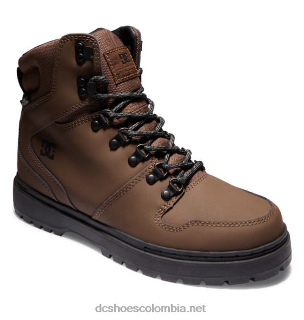 botas de invierno con encaje de pera para hombre chocolate negro DC Shoes X4RB0230