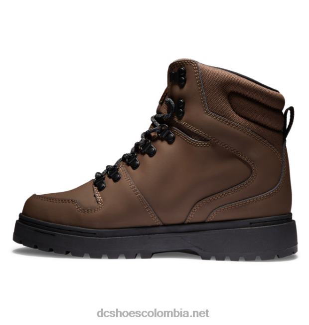 botas de invierno con encaje de pera para hombre chocolate negro DC Shoes X4RB0230