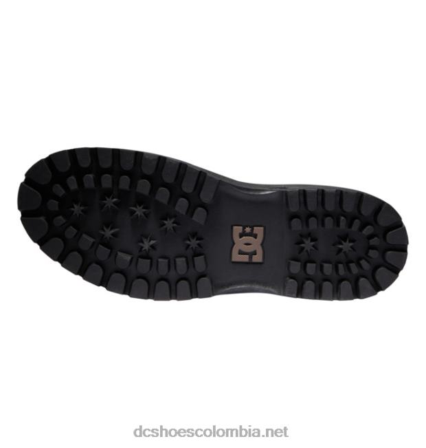 botas de invierno con encaje de pera para hombre chocolate negro DC Shoes X4RB0230