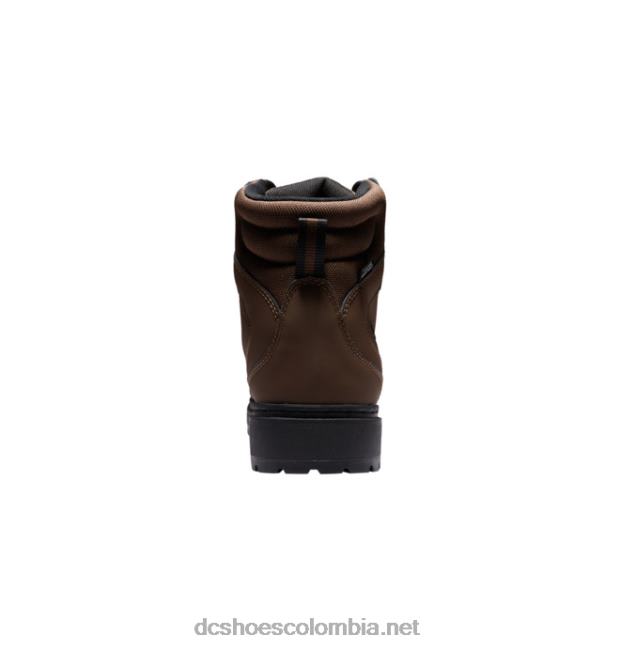 botas de invierno con encaje de pera para hombre chocolate negro DC Shoes X4RB0230