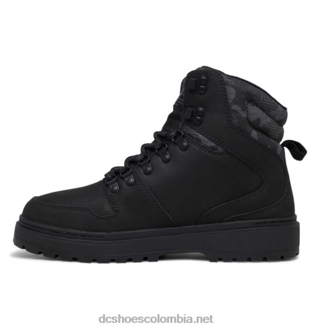botas de invierno con encaje de pera para hombre negro/camuflaje DC Shoes X4RB0229