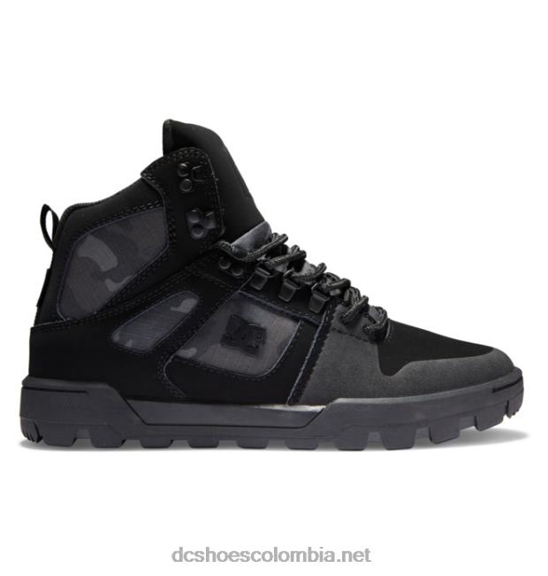 botas de invierno de caña alta pure resistentes al agua para hombre Gris oscuro DC Shoes X4RB0195