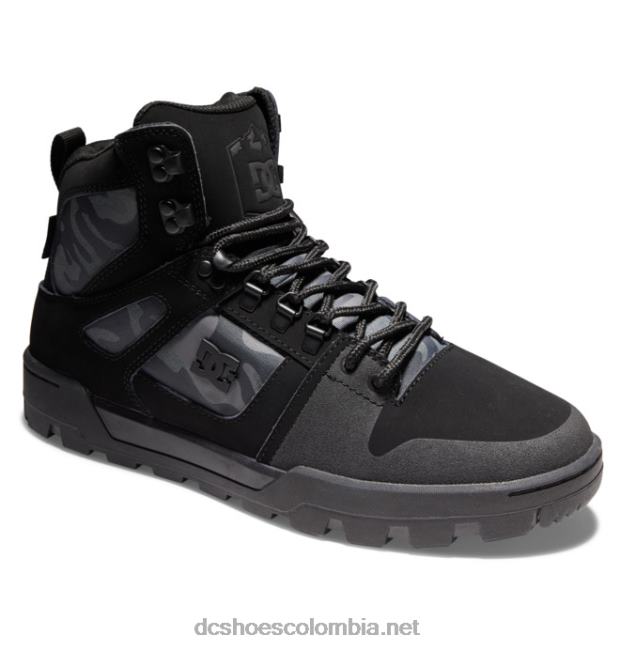 botas de invierno de caña alta pure resistentes al agua para hombre Gris oscuro DC Shoes X4RB0195
