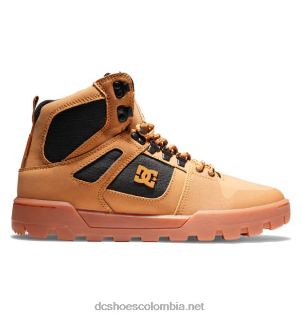 botas de invierno de caña alta pure resistentes al agua para hombre trigo/negro DC Shoes X4RB0149