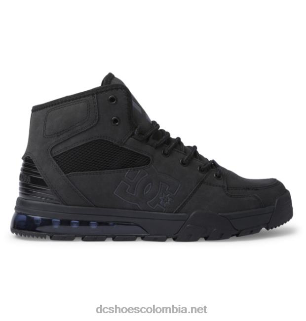 botas de invierno de caña alta versátiles para hombre resistentes al agua negro DC Shoes X4RB0231