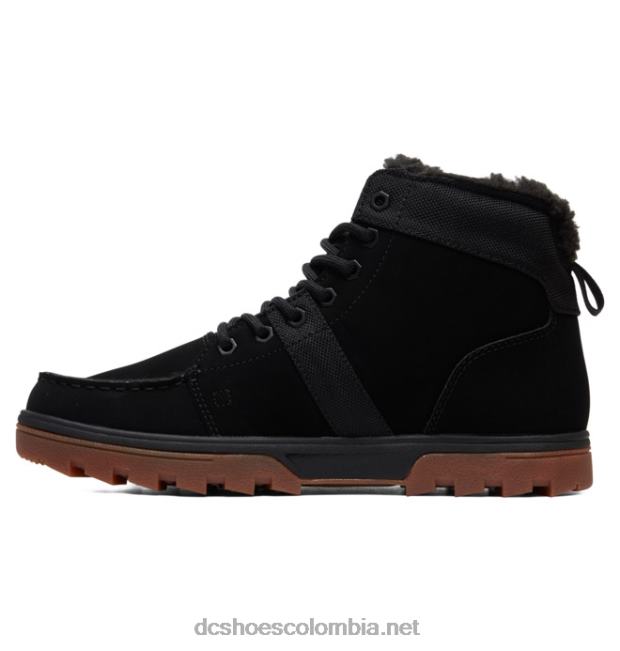 botas de invierno para hombre del bosque negro/goma DC Shoes X4RB0225