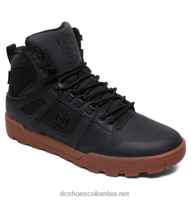 botas de invierno para hombre pure hi resistentes a la intemperie negro/goma DC Shoes X4RB0228
