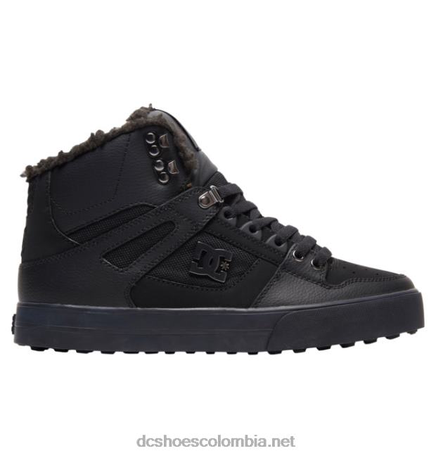 zapatos de invierno de caña alta para hombre negro DC Shoes X4RB0304