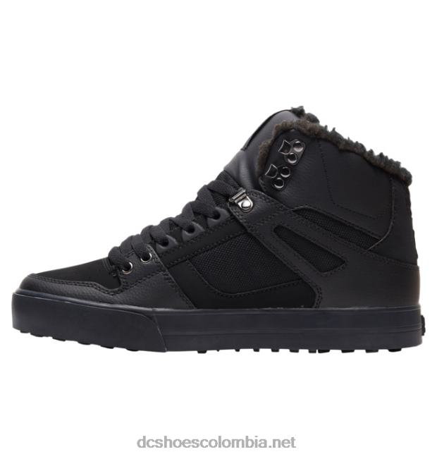 zapatos de invierno de caña alta para hombre negro DC Shoes X4RB0304