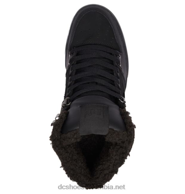 zapatos de invierno de caña alta para hombre negro DC Shoes X4RB0304