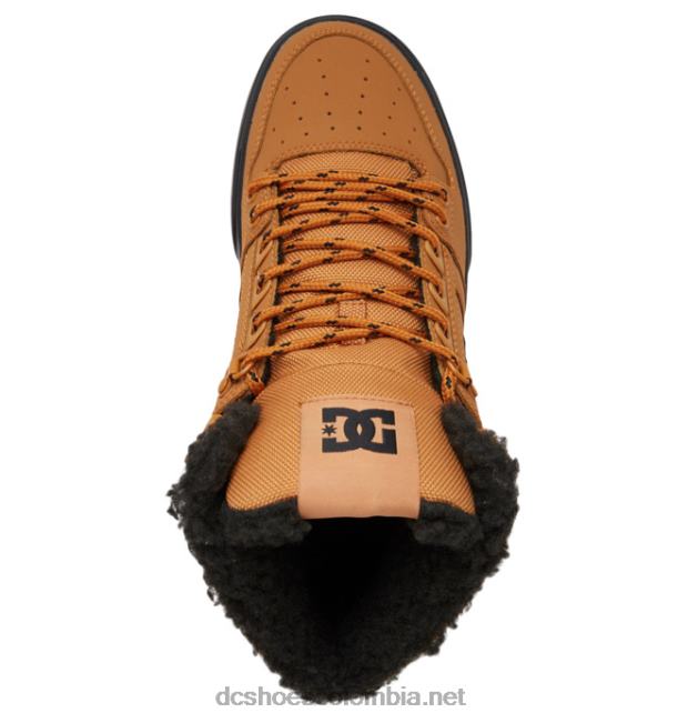 zapatos de invierno de caña alta para hombre trigo/negro DC Shoes X4RB0299
