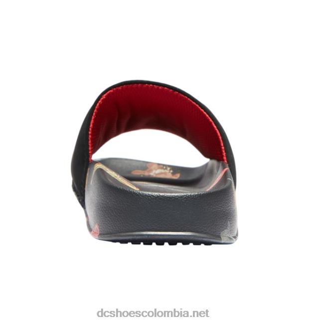 chanclas marvel deadpool x dc para hombre impresión en negro DC Shoes X4RB0353