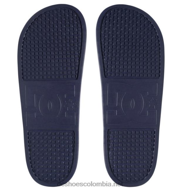 dc slide - sandalias deslizantes para hombre azul marino/rojo DC Shoes X4RB0240