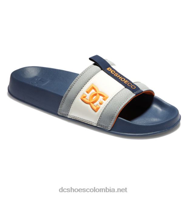 lynx slide - sandalias slider para hombre azul marino/gris DC Shoes X4RB089