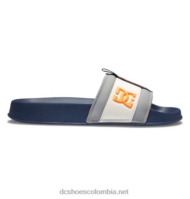 lynx slide - sandalias slider para hombre azul marino/gris DC Shoes X4RB089