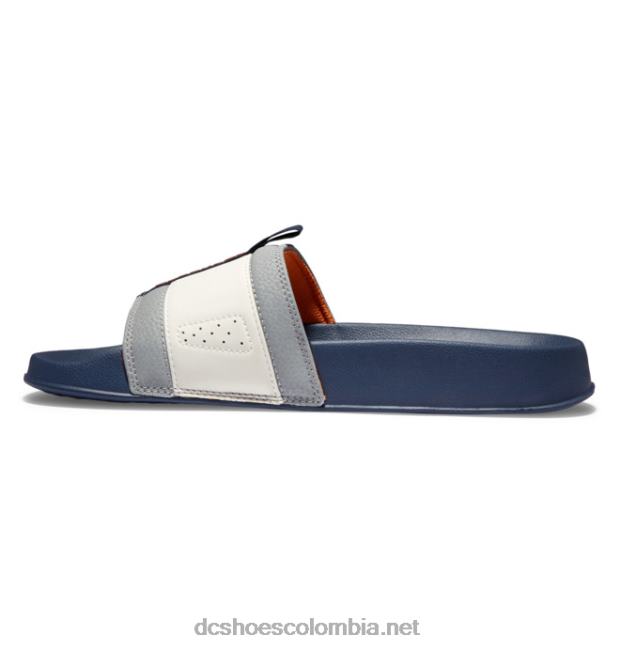 lynx slide - sandalias slider para hombre azul marino/gris DC Shoes X4RB089