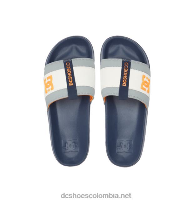 lynx slide - sandalias slider para hombre azul marino/gris DC Shoes X4RB089