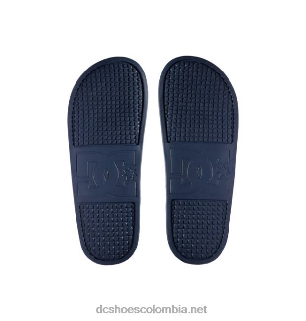 lynx slide - sandalias slider para hombre azul marino/gris DC Shoes X4RB089