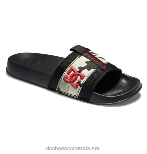 lynx slide - sandalias slider para hombre camuflaje astro negro DC Shoes X4RB0155