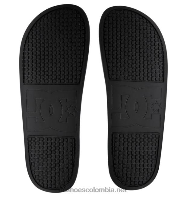 lynx slide - sandalias slider para hombre negro/gris/rojo DC Shoes X4RB0192