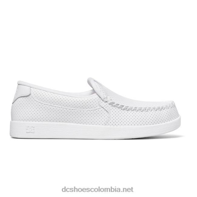 villano 2 - zapatos sin cordones para hombres blanco DC Shoes X4RB0255