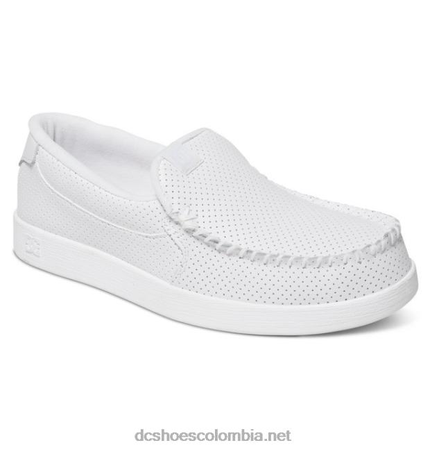 villano 2 - zapatos sin cordones para hombres blanco DC Shoes X4RB0255