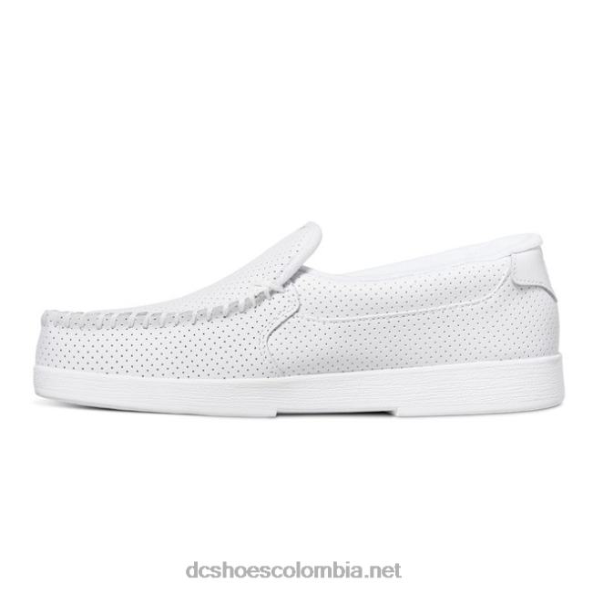 villano 2 - zapatos sin cordones para hombres blanco DC Shoes X4RB0255