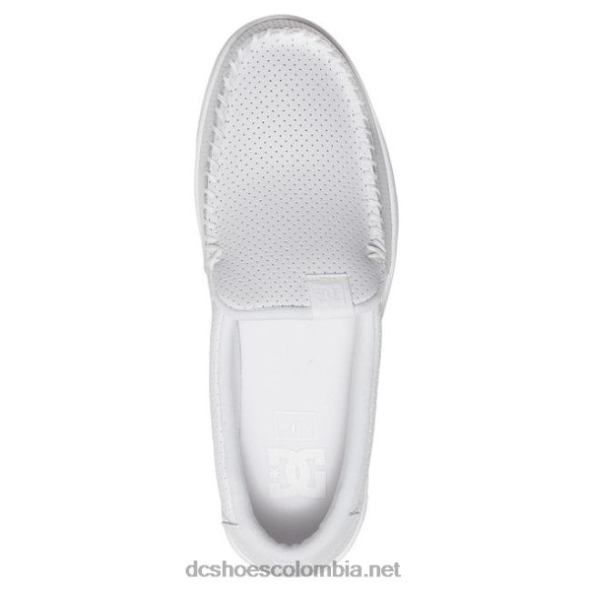 villano 2 - zapatos sin cordones para hombres blanco DC Shoes X4RB0255