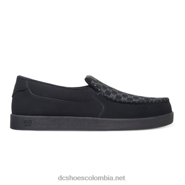 villano 2 - zapatos sin cordones para hombres negro DC Shoes X4RB070