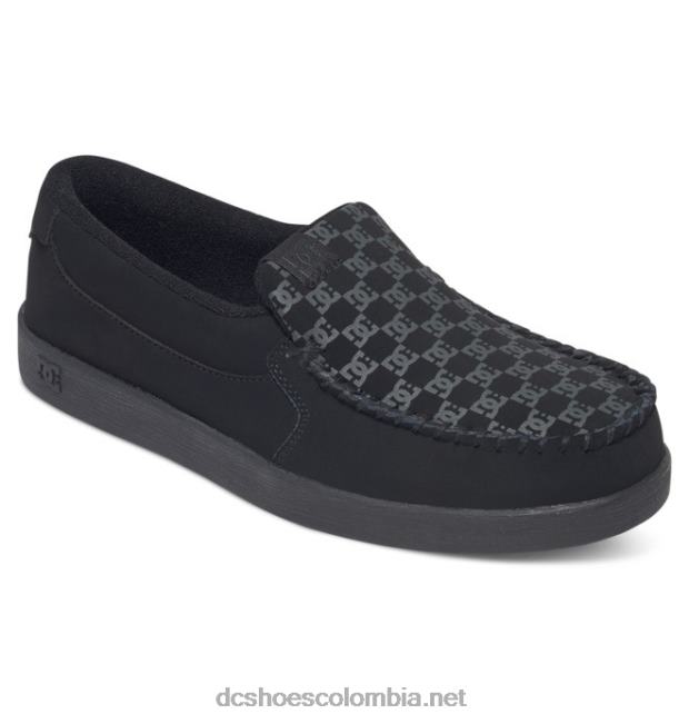 villano 2 - zapatos sin cordones para hombres negro DC Shoes X4RB070