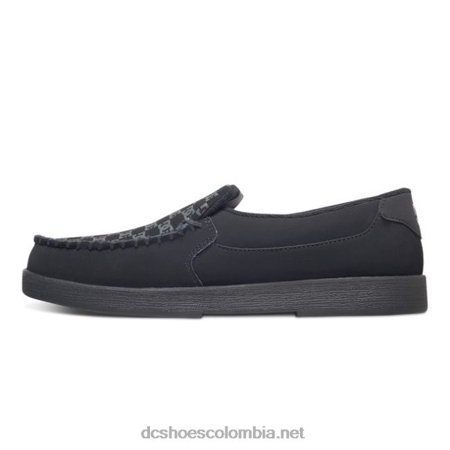 villano 2 - zapatos sin cordones para hombres negro DC Shoes X4RB070